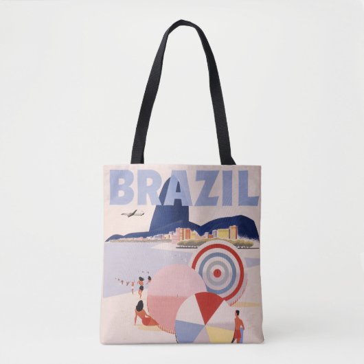 Vintage Travel Tasche - Brasilien (Vorderseite)