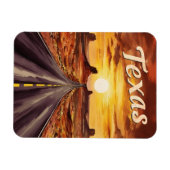 Vintage Travel Texas Landscape Retro Landschaftlic Magnet (Horizontal)