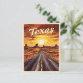 Vintage Travel Texas Landscape Retro Landschaftlic Postkarte (Stehend Vorderseite)