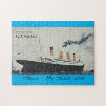 Vintage Travel Titanic Sea Trials Aqua 252 Stück