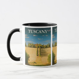 Vintage Travel Toskana Italien Tasse