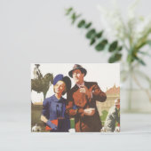 Vintage Travel, Touristen auf Urlaub Sightseeing (Stehend Vorderseite)