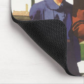 Vintage Travel, Touristen auf Urlaub Sightseeing Mousepad (Ecke)