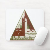 Vintage Travel, Trans Atlantique Hotel, Algerien Mousepad (Mit Mouse)