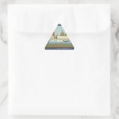 Vintage Travel Venedig Orientale Dreieckiger Aufkleber (Tasche)