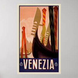 Vintage Travel Venezia Italien Poster