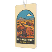 Vintage Travel versteinerter Wald Nationalpark Autolufterfrischer (Links)