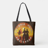 Vintage Travel, Victoria Hotel, Amsterdam, Holland Tasche (Rückseite)