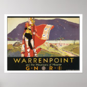 Vintage Travel Warrenpoint Irland Poster (Vorne)