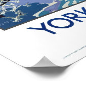 Vintage Travel, Whitby, Yorkshire Poster (Ecke)