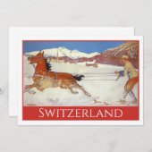 Vintage Travel, Winter in Engadin Schweiz (Vorne/Hinten)