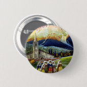 Vintage Travel, Women of Abruzzo, Italien Button (Vorne & Hinten)