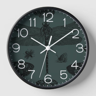 Vintage Trend Schmetterlinge Libelle Biene Herbst Uhr