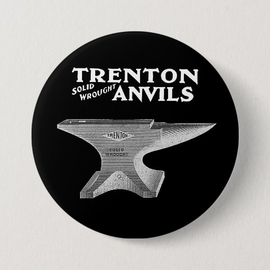 Vintage Trenton Amboss Schmiedekunst Button (Vorderseite)