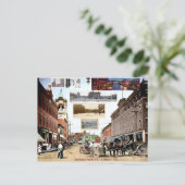 Vintage Treppen nach dem Aufstehen Postkarte (Stehend Vorderseite)