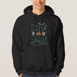 Vintage-Trick-or-Treat-Halloween-Typografie-Design Hoodie