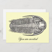 Vintage Trilobit-Einladung Einladung (Vorne/Hinten)