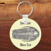 Vintage Trilobite Keychain Schlüsselanhänger (Vorderseite)
