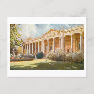 Vintage Trinkhalle in Baden-Baden, Deutschland Postkarte