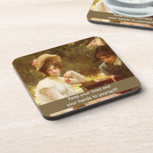 Vintage Trinkwasserküste Getränkeuntersetzer (Linke Seite)