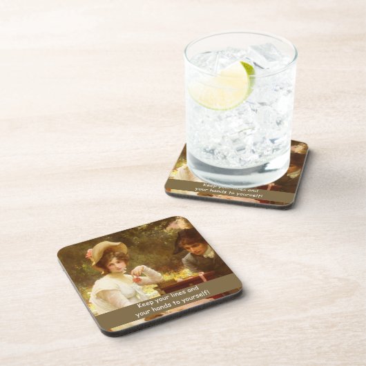 Vintage Trinkwasserküste Getränkeuntersetzer (Rechte Seite)