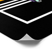 Vintage Triple-Geo-Sessel Poster (Ecke)