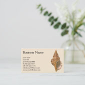 Vintage Triton Seashell Muschel, Meerestiere Visitenkarte (Stehend Vorderseite)