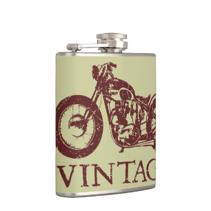 Vintage Triumph Flachmann