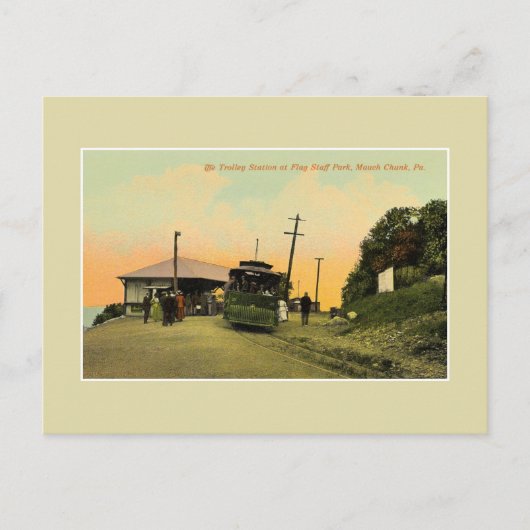 Vintage Trollestation Mauch Chunk Pennsylvania Postkarte (Vorderseite)