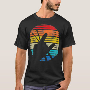 Vintage Trommler Sticks Rock Roll Hand Hörer T-Shirt