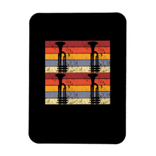 Vintage-Trompetendesign Magnet