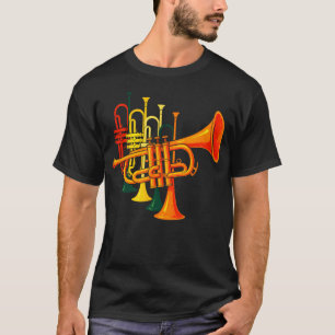 Vintage-Trompeter - Jazz-Band-Marschieren T-Shirt