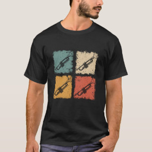 Vintage Trompeter Retro-Marschkapelle Trompete T-Shirt