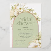 Vintage Tropen | Einladung von Brautpartys (Vorderseite)