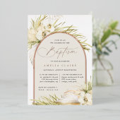 Vintage Tropen | Taufe Folieneinladung (Stehend vorne)