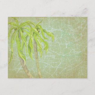 Vintage Tropenbrise-Hochzeit RSVP Karte