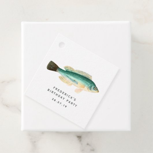 Vintage Tropenfische Geschenkanhänger (Beispiel)