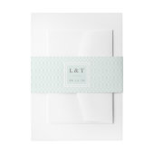 Vintage Tropenhochzeit Einladungsbanderole (Vorderseite Beispiel)