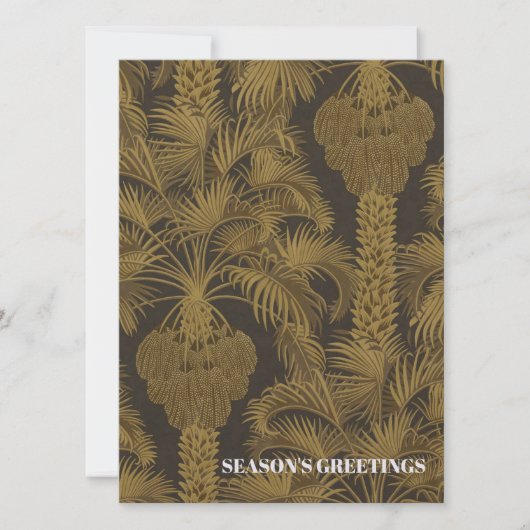 Vintage Tropenkarte Feiertagskarte (Vorderseite)