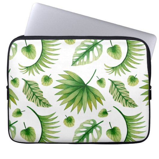 Vintage Tropenkunst Laptopschutzhülle (Vorderseite)