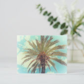 Vintage Tropenpalme Postkarte (Stehend Vorderseite)