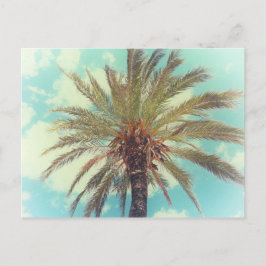 Vintage Tropenpalme Postkarte