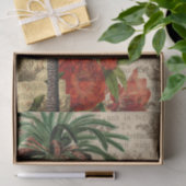 Vintage Tropenpalme Seidenpapier (Geschenk)