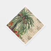 Vintage Tropenpalme Serviette (Ecke)