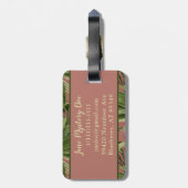 Vintage Tropenpalmen Gepäckanhänger (Rückseite vertikal)