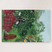 Vintage Tropenwälder - Affen Illustration Art Puzzle (Horizontal)