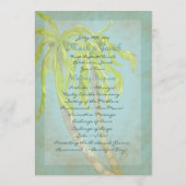 Vintage Tropical Breeze II Hochzeitsprogramm Programm (Rückseite)