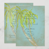 Vintage Tropical Breeze II Hochzeitsprogramm Programm (Vorne/Hinten)
