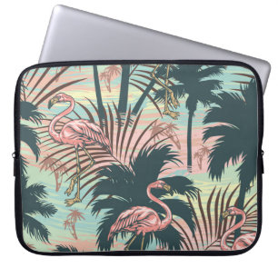 Vintage tropical colorful seamless pattern with pi laptopschutzhülle