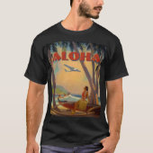 Vintage Tropical Hawaii Aloha T-Shirt (Vorderseite)